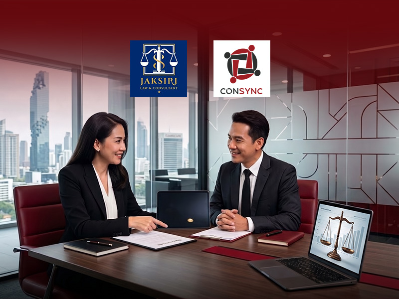 Jaksiri Law & Consultant จับมือ Consync Group ยกระดับการบริหารองค์กรอย่างครบวงจร